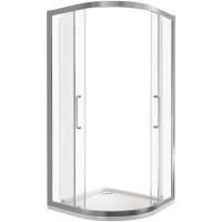 Душевой уголок GoodDoor NEO R-80-С-CH 80x80 стекла прозрачные (без поддона) картинка