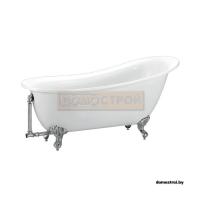 Акриловая ванна BelBagno BB06-1550-CRM 155x76 хром картинка