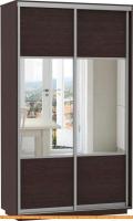 Шкаф-купе Иволанд Трейд КК 120-220-60 (венге магия) картинка