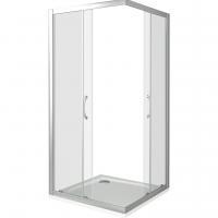 Душевой уголок GoodDoor LATTE CR-90-C-WE 90x90 прозрачные стекла (без поддона) картинка
