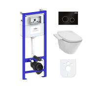 Комплект инсталляции и унитаза 5 в 1 Lavinia Boho Smart V-Clean 3930003R картинка