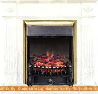 Комплект камина Smolcom Brighton STD-ASP с RealFlame Fobos-S Lux BR (белый дуб) картинка