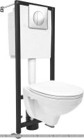 Унитаз Cersanit Delfi SET-DEL/Black/TPL/Cg-w картинка
