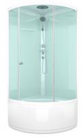 Душевая кабина Domani-Spa Simple high 90x90 (сатин матированное стекло / белые стенки) картинка