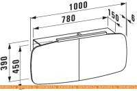 Зеркальный шкаф Laufen - чик MIMO 100x45 4445510555301 картинка
