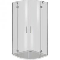 Душевой уголок GoodDoor SATURN R-100-C-CH 100x100 стекла прозрачные (без поддона) картинка