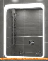 Зеркало Континент Lacio Led 68.5x91.5 (с часами) картинка