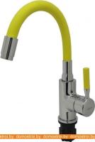 Смеситель Ledeme L1399-4 (хром/желтый) картинка
