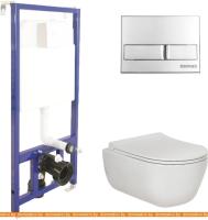 Унитаз Berges Wasserhaus Ego Rimless + Toma Slim + Novum525 + L3 047213 картинка