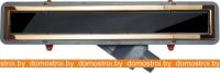 Душевой трап Pestan Confluo Premium Black Glass Line 450 Gold картинка
