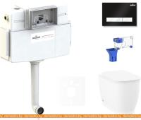 Унитаз Lavinia Boho Relfix Bell Pro 5 в 1 87551004 (черный/белый пластик) картинка