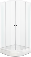 Душевой уголок Domani-Spa Fit 99 90x90x180 (прозрачное стекло / белый профиль) картинка