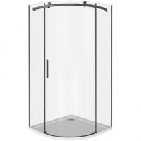 Душевой уголок GoodDoor GALAXY R-100-C-B 100x100 стекла прозрачные (без поддона) картинка