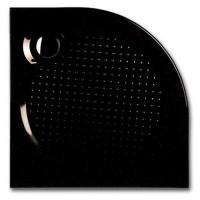 Мраморный душевой поддон Roltechnik RONDO BLACK 100x100x5 картинка