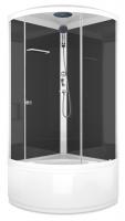 Душевая кабина Domani-Spa Simple high 90x90 (прозрачное стекло / черные стенки) картинка
