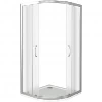 Душевой уголок GoodDoor LATTE R-90-G-WE 90x90 стекла Grape (без поддона) картинка