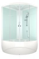 Душевая кабина Domani-Spa Vitality high 120x120 (сатин матированное стекло / белые стенки) картинка
