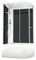 Душевая кабина Domani-Spa Delight 128 high 120x80 L (прозрачное стекло / черные стенки) картинка