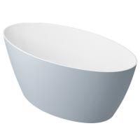 Каменная ванна Omnires Siena 160x80 бело-серая картинка