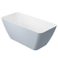Каменная ванна Omnires Parma 160x80 бело-серая картинка