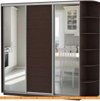 Шкаф-купе Vivat Mebel D3-07 220x60 (черное дерево) картинка