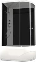 Душевая кабина Domani-Spa Delight 128 high 120x80 L (тонированное стекло / черные стенки) картинка