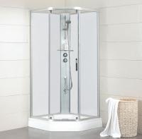 Душевая кабина Bravat Waterfall BC090.6100A White 90x90 светлая картинка