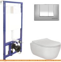 Унитаз Berges Wasserhaus Ego Rimless + Toma Slim + Novum525 + S3 047243 картинка