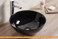 Умывальник CeramaLux 104B (черный глянцевый) картинка