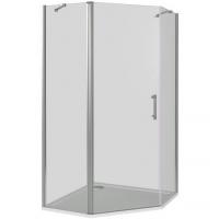 Душевой уголок GoodDoor MOKKA PNT-100-C-WE 100x100 стекла прозрачные (без поддона) картинка