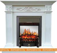 Комплект камина Smolcom Verona STD-ASP с RealFlame Fobos-S Lux BL LT (бьянко белый дуб) картинка