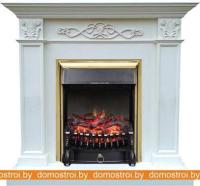 Комплект камина Smolcom Verona STD-ASP с RealFlame Fobos-S Lux BR (бьянко белый дуб) картинка
