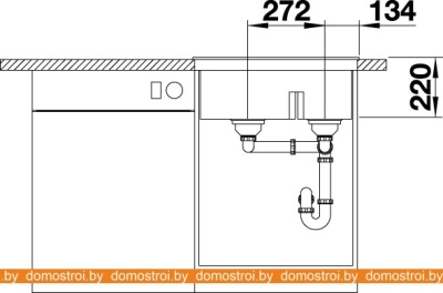 Кухонная мойка Blanco Pleon 6 Split 525955 (черный) фотография