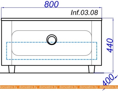 Тумба Aqwella Инфинити INF.03.08 фотография
