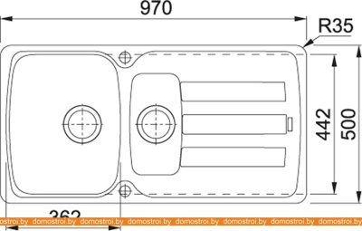 Кухонная мойка Franke Antea AZG 651 (графит) фотография