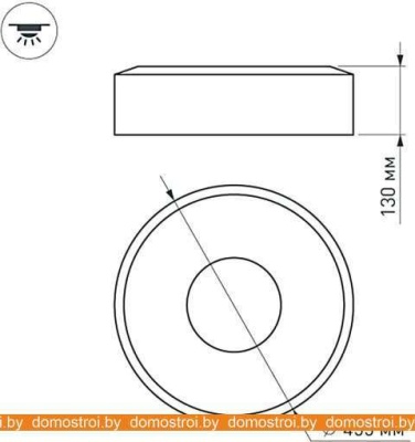 Светодиодная панель Arlight SP-TOR-RING-SURFACE-R460-33W Warm3000 022135(1) фотография