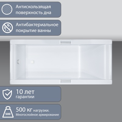 Акриловая ванна Triton Александрия 150x75 с каркасом фотография