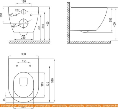Унитаз Deante Peonia CDEN6ZPW фотография