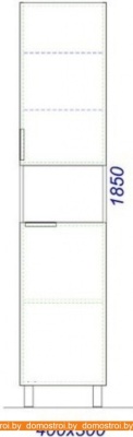 Шкаф-пенал Aqwella Brig 40 Br.05.04.K/W фотография