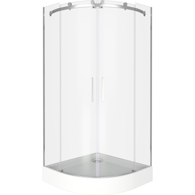 Душевой уголок GoodDoor Galaxy R-TD-90-C-CH 90x90 стекла прозрачные (без поддона) фотография