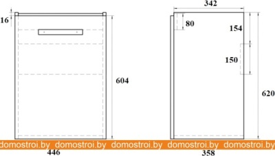 Тумба под умывальник Dreja Almi New 50 99.0502 (белый) фотография