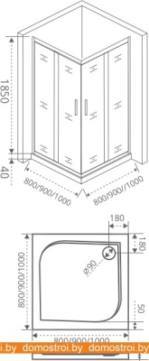 Душевой уголок Good Door Infinity CR 80x80 (прозрачное/хром) фотография