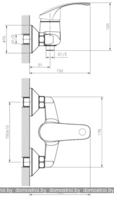 Смеситель Decoroom DR71055 фотография