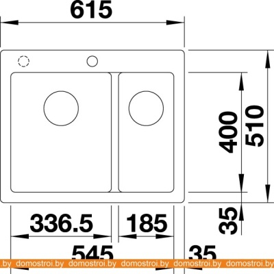 Кухонная мойка Blanco Pleon 6 Split 525955 (черный) фотография