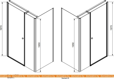 Душевой уголок Radaway Eos KDS 140x80 (37556-01-01N) фотография