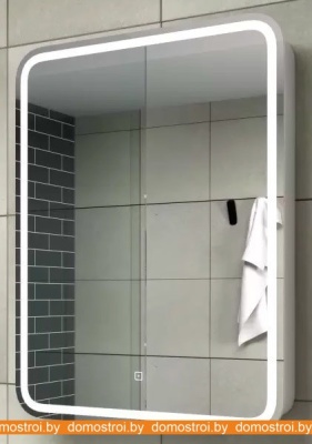 Шкаф с зеркалом Континент Elliott Led 60x80 (правый) фотография