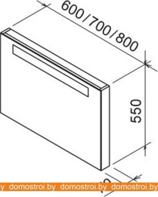 Зеркало Ravak Classic 800 (белый) X000000354 фотография