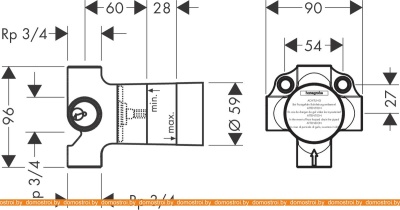 Скрытый смеситель Hansgrohe Quattro 15930180 фотография