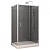 Душевой уголок New Trendy Varia 100x80 D-0054A/D-0043B картинка