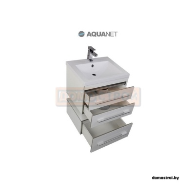 Подвесная тумба Aquanet Верона 58 белая фотография